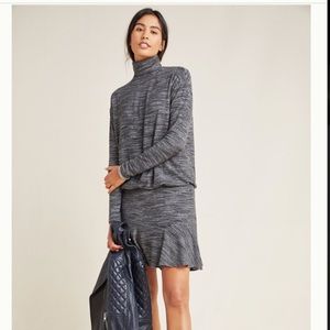 NWT Anthropologie mock neck sweater dress size LP